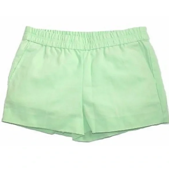 J Crew NWOT lime green shorts size 0 - Picture 1 of 7
